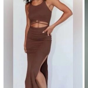 Princess Polly brown maxi dress